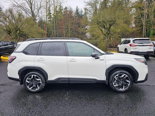 Crystal White 2026 Subaru Forester Hybrid Premium