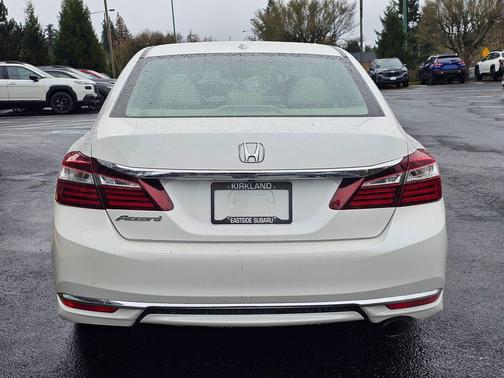 White 2016 Honda Accord EX-L