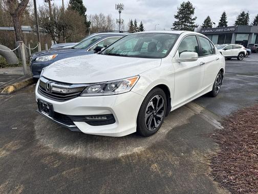 White 2016 Honda Accord EX-L