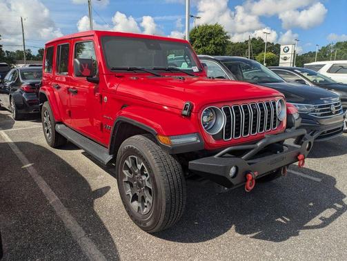 Firecracker Red Clearcoat 2024 Jeep Wrangler 4-Door Sahara 4x4