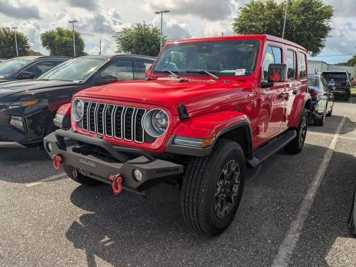 Firecracker Red Clearcoat 2024 Jeep Wrangler 4-Door Sahara 4x4