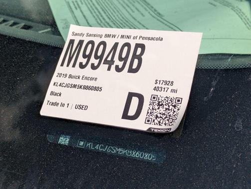 Ebony Twilight Metallic 2019 Buick Encore Essence
