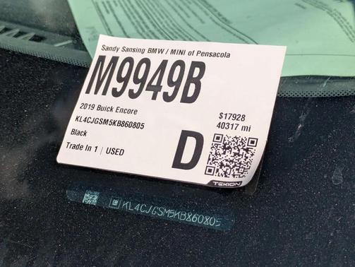 Ebony Twilight Metallic 2019 Buick Encore Essence
