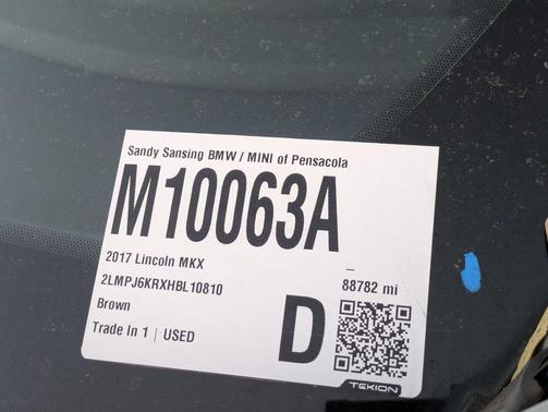 2017 Lincoln MKX Select