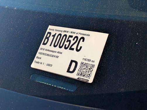 2018 Volkswagen Atlas 3.6L SEL