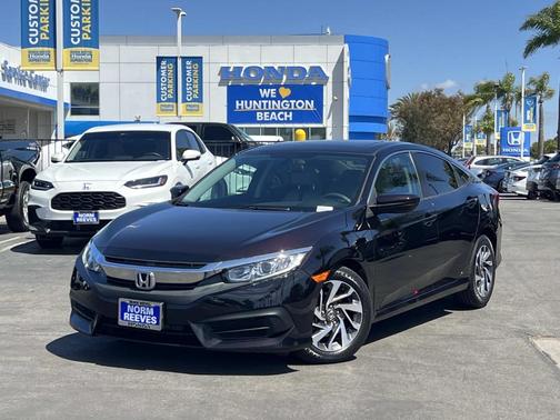 Burgundy 2017 Honda Civic EX