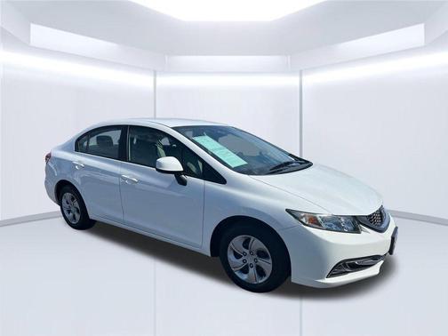 White 2013 Honda Civic LX