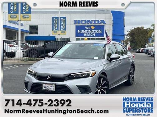 Silver 2024 Honda Civic EX