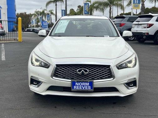 Majestic White 2021 INFINITI Q50 3.0t LUXE