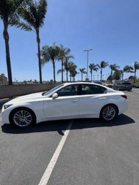 Majestic White 2021 INFINITI Q50 3.0t LUXE