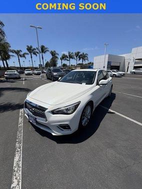 Majestic White 2021 INFINITI Q50 3.0t LUXE