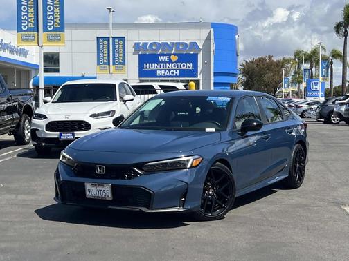 Blue 2025 Honda Civic Sport