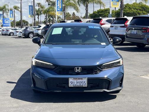 Blue 2025 Honda Civic Sport