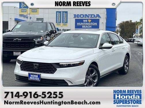 Platinum White 2024 Honda Accord EX
