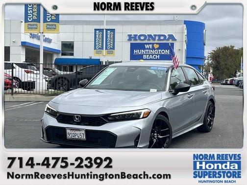 Silver 2025 Honda Civic Sport