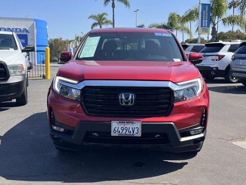 Red 2023 Honda Ridgeline RTL-E