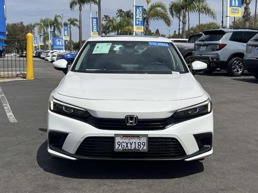 White 2023 Honda Civic EX