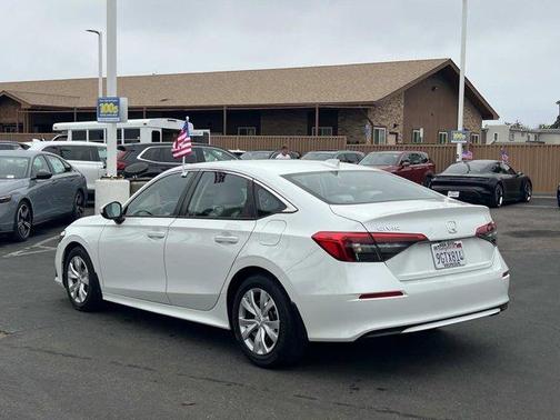 Platinum White Pearl 2023 Honda Civic LX