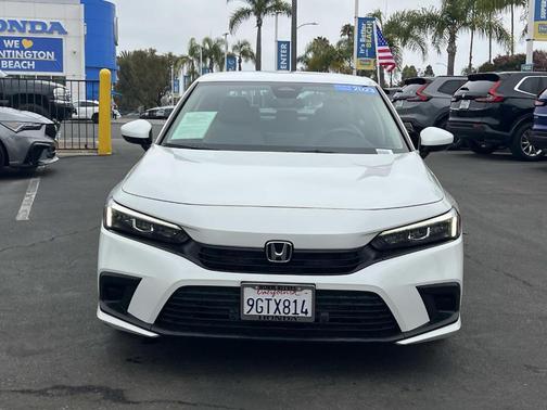 Platinum White Pearl 2023 Honda Civic LX