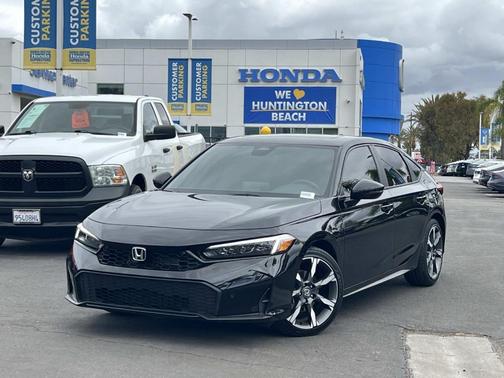 Black 2025 Honda Civic Hybrid Sport Touring