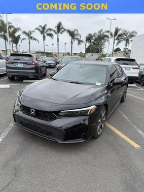 Black 2025 Honda Civic Hybrid Sport Touring