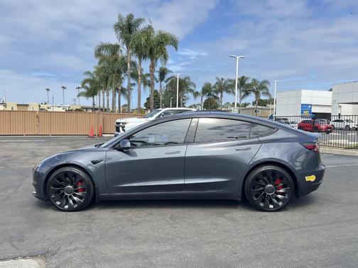 Gray 2022 Tesla Model 3 Performance