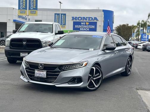 Silver 2021 Honda Accord Sport 1.5T
