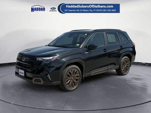 Crystal Black Silica 2025 Subaru Forester Sport Hybrid