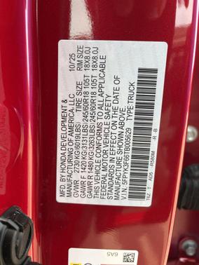 2026 Honda Ridgeline Sport