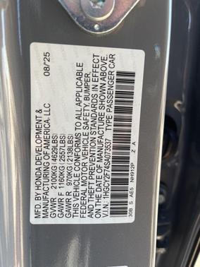 2025 Honda Accord Hybrid Base