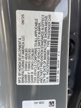 2025 Honda Accord Hybrid EX-L