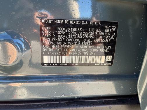 2026 Honda HR-V 2WD Sport