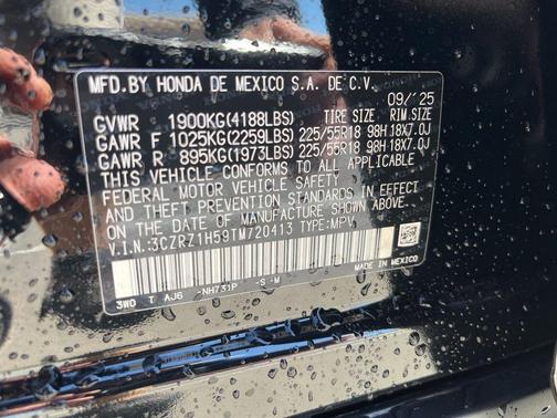 2026 Honda HR-V 2WD Sport