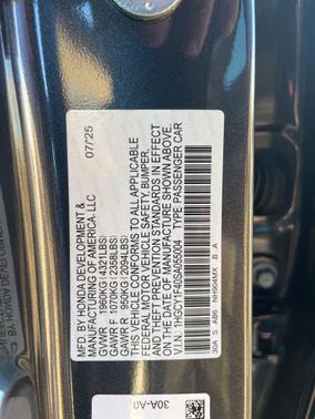 2025 Honda Accord Sport SE 1.5T