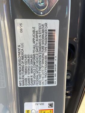 2025 Honda Accord Sport SE 1.5T