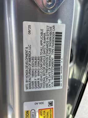 2025 Honda Accord LX 1.5T