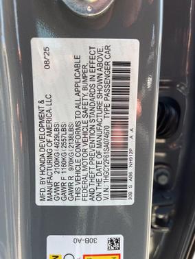 2025 Honda Accord Hybrid EX-L