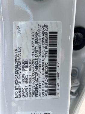 2025 Honda Civic Sport