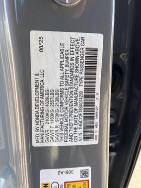 2025 Honda Accord Hybrid Base