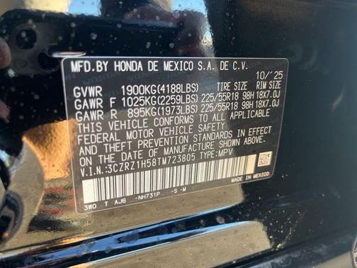 2026 Honda HR-V 2WD Sport