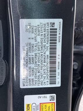 2026 Honda Civic Hybrid Sport