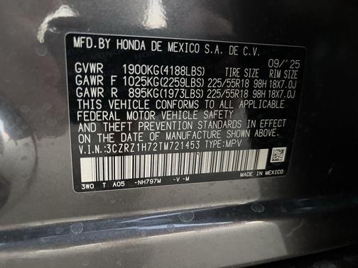 2026 Honda HR-V EX-L