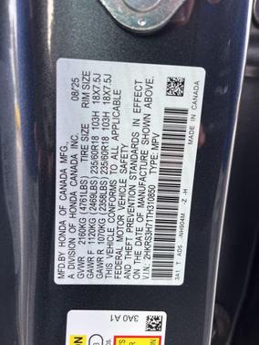 2026 Honda CR-V EX-L 2WD