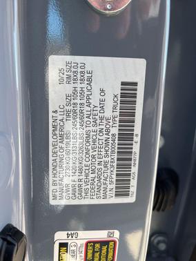 2026 Honda Ridgeline Black