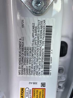 2025 Honda Accord Hybrid Base