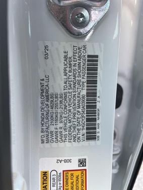 2025 Honda Accord Hybrid Base