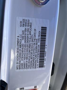 2026 Honda Ridgeline Black