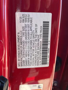 2026 Honda Ridgeline Sport