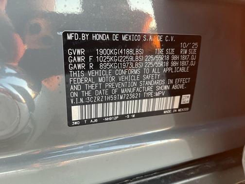 2026 Honda HR-V 2WD Sport