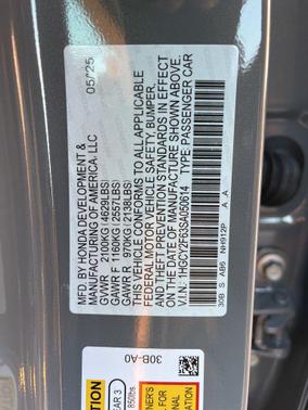 2025 Honda Accord Hybrid EX-L